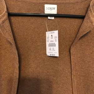 J Crew brown cardigan BNWT